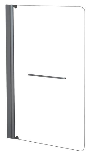 Pare-baignoire 1 volet 140x85cm verre transparent